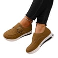 thumbnail image 5 of Willtoo Orthopedic Walking Shoes for Women Comfortable Round-Toe Wedge Heels with Metal Buckle Non-Slip Arch Support Slip on Shoes Orthopedic Breathable Walking Sneaker, 5 of 5