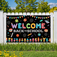 thumbnail image 3 of Colorful Design Welcome Banner Monsters Theme School Decor Back to School Banner for Classroom Decoration Kids Event Kindergarten, 3 of 8