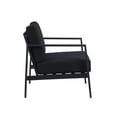 thumbnail image 4 of Linon Arlington Metal Outdoor Lounge Chair with Cusions, Black, 4 of 10