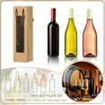 thumbnail image 4 of Uxcell Bolsa de Regalo para Vino 13.7" x 3.7" x 3.5", 6Pcs Bolsa de Papel Kraft para Botellas, Bolsa Portadora con Asas a Granel para Suministros de Fiesta de Boda, Cumpleaños, Vacaciones, Verde, 4 of 7
