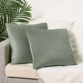 thumbnail image 2 of Unique Bargains Velvet Modern Zipper Cushion Decorative Throw Pillow Covers (2 Count) Gray 20" x 20", 2 of 6