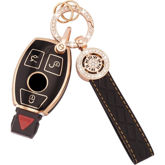 Key Fob Cover Compatible with Fit for Audi A4 A3 Q3 Q5 Q7 TT TTS RS3 S4 S3 A1 S6 RS4 RS6 Q2L ABS Smart Remote Key Case Keychain Case Holder Protector,D,3 Buttons