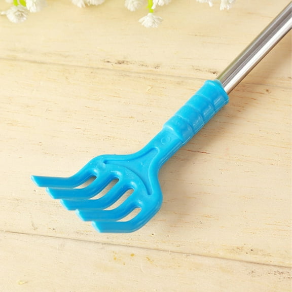 SLUOHZXI 1 Pc Extendable Back Scratcher - Portable Telescoping Metal Back Scratchers/Hand Massager with Soft Rubber Handles for Thanksgiving, Birthday, Christmas Gifts