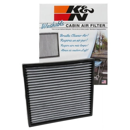 K&N VF2043 Washable & Reusable Cabin Air Filter Cleans and Freshens Incoming Air for your Cadillac Fits select: 2003-2005,2008-2013 CADILLAC CTS