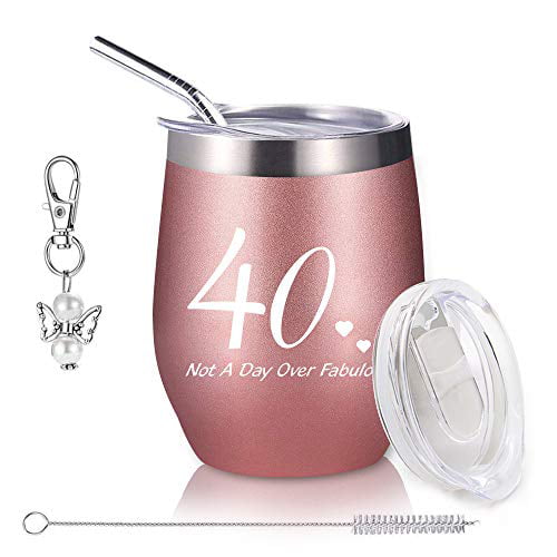 Not a day over Fabulous12oz Stainless Steel Stemless Wine Tumbler