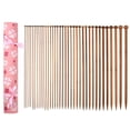 thumbnail image 1 of Justharion 18pair Knitting Needles Set With Cotton Roll Case 16 Sizes For Easy Organization Gift Knitting Tools, 1 of 6