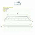 thumbnail image 6 of Transolid FL6032L-31 Linear 60-in W x 32-in L Rectangular Alcove Concealed End Drain Shower Base with Left Hand Drain, White, 6 of 18