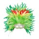thumbnail image 1 of Tocado de plumas, disfraz, máscara de plumas, accesorios de disfraz, moda, cosplay, fantasía Verde, 1 of 9