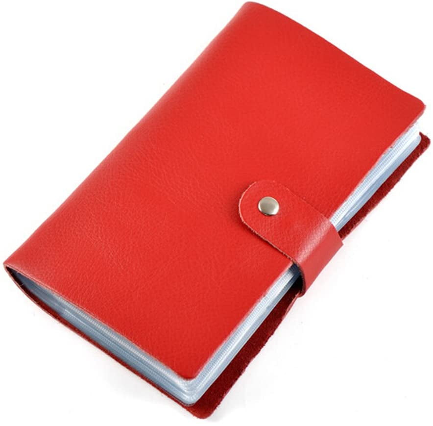 Leather Credit Card Holder Business ID Card Case Book Style Name Card