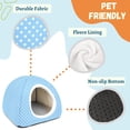 thumbnail image 3 of NANAHuang Rabbit Hideout Large Bunny Bed Washable Rabbit House and Hideout Fleece Guinea Pig Hiding Hut for Indoor Bunnies Small Animal Hideaway, 3 of 6