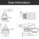 thumbnail image 2 of 500Pcs Conector RJ45 6U Paso Chapado en Cable Ethernet MóDulo Plug Red RJ-45 Crystal Heads Cat5 Cat5E, 2 of 5