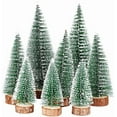 thumbnail image 1 of 8 piezas. Mini árbol de Navidad de 3 tamaños, abeto en miniatura falso, mini árbol de Navidad verde, figuras pequeñas de decoración navideña de 10/15/20 Cm, 1 of 4