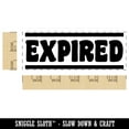 thumbnail image 2 of Expired Bold Border Top Bottom Self-Inking Rubber Stamp Ink Stamper for Business Office - Red Ink - Large 2-3/4 Inch, 2 of 7