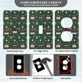 thumbnail image 3 of Yayeee Blank Wall Plate Cover 1-Gang 4.5"x2.7" Home Unused Decorative Outlet, Christmas Hats, 3 of 7