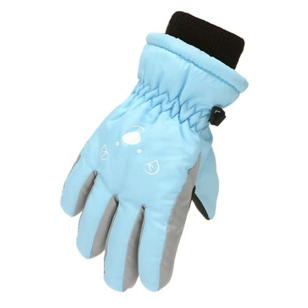 

Winter Outdoor Kids Boys Girls Snow Skating Snowboarding Windproof Warm Ski Gloves