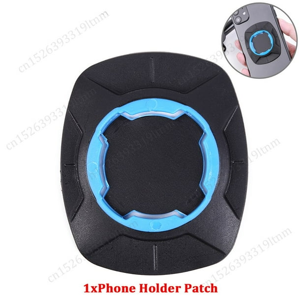 Soporte de teléfono móvil para motocicleta, amortiguador para bicicleta, bloqueo cuádruple, resistente a los golpes, soporte de montaje en manillar Fivean unisex