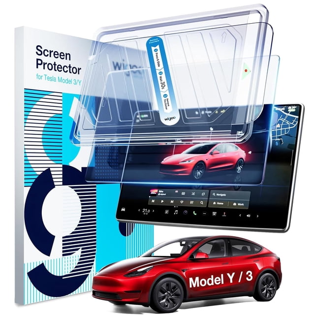 Protector de pantalla Wigoo 2024 Upgrade Tesla Model Y/3