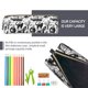 thumbnail image 5 of Fotbe Black White Halloween Estuche para Lápices de Cuero con Estampado, Estuche con Cremallera Resistente, Organizador Compacto y Elegante para Papelería, 5 of 7