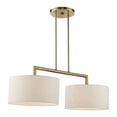 thumbnail image 2 of Livex Lighting - Meridian - 2 Light Linear Chandelier in Modern Style - 14, 2 of 14