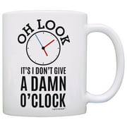 Retirement Gifts for Coworkers Oh Look Clock Expletive Retired Gag Gift Coffee Mug Tea Cup White