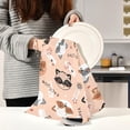 thumbnail image 6 of Dreamtimes Soft Absorbent Reusable Kitchen Towels, Set of 4|28x18 in, Cute Raccoons Pattern Dining Kitchen Living Room Tea Towels Dish Towels Decorative Towels, 6 of 7