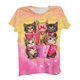 thumbnail image 2 of Xuyuer Valentine Heart Print Short Sleeve Blouse - Women's Round Neck Romantic Top for Date Night Dinners, Anniversary Celebrations, Love-Themed Casual Outfits & Couple Photoshoot Apparel, 2 of 6