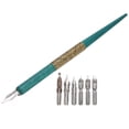thumbnail image 4 of Stylo Plume, Stylos de Calligraphie Stylos de Calligraphie pour Écrire Résine Confortable pour Pratiquer la Calligraphie Anglaise, 4 of 7