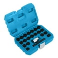 thumbnail image 2 of Wheel Locking Key Set Anti-theft Wheel Rim Lug Nut Master Removal Tool Kit 22Pcs, 2 of 6