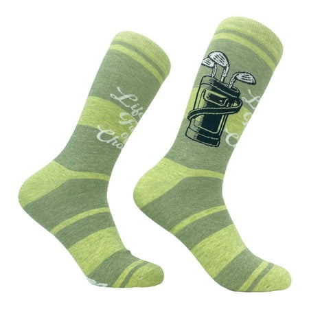 Men s Life Is Full of Choices Socks Funny Father s Day Golf Clubs Novelty Golfing Footwear