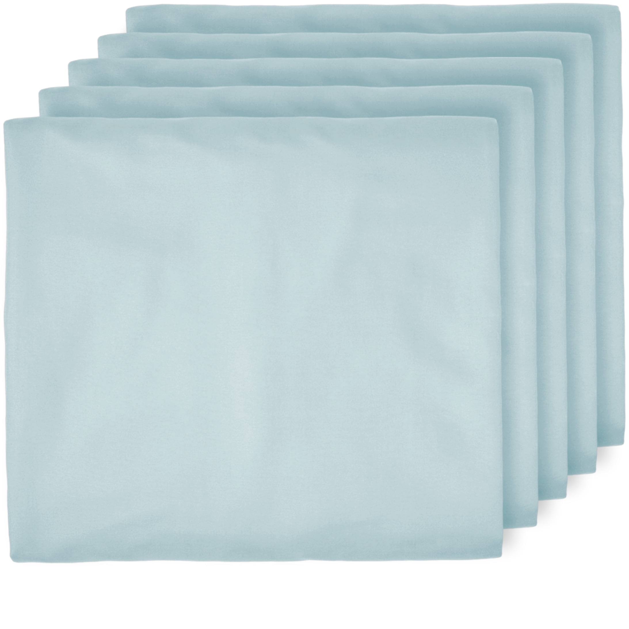 Bare Home 5 Twin Fitted Bed Sheets UltraSoft, Hypoallergenic (Twin 5 Pack, Light Blue