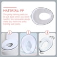 thumbnail image 3 of OUNONA Siège de Toilette Blanc PP Anti-Utilisation 1Pcs, 3 of 8