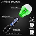 thumbnail image 4 of Tent Lamp Portable LED Tent Light 4 Packs Clip Hook Hurricane Emergency Lights LED Camping Light Bulb Camping Tent Lantern Bulb Camping Equipment for Camping Hiking4 Pack LED Camping Light, 4 of 7