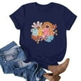 thumbnail image 3 of Blusas de Manga Corta para las Mujeres Divertido Impreso Cuello Redondo Tee, Vintage Humor Gráfico Blusas de Primavera para las Mujeres, 3 of 3