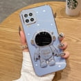 thumbnail image 2 of MODU Carcasa De Lujo Galvanizada Para Samsung Galaxy A12 M12 M62 4G 5G A22 M32 F23 M42 A42 Macaron Color Con Soporte De Astronauta De Gama Alta, 2 of 4
