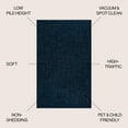 thumbnail image 2 of JONATHAN Y SEU100C-6OV Haze Solid Low-Pile Navy 6 ft. x 9 ft. Oval Area Rug, Coastal Bohemian, Pet Friendly, Stain Resistant, Easy to Clean, for Living Room; Kitchen, Bedroom, 2 of 5