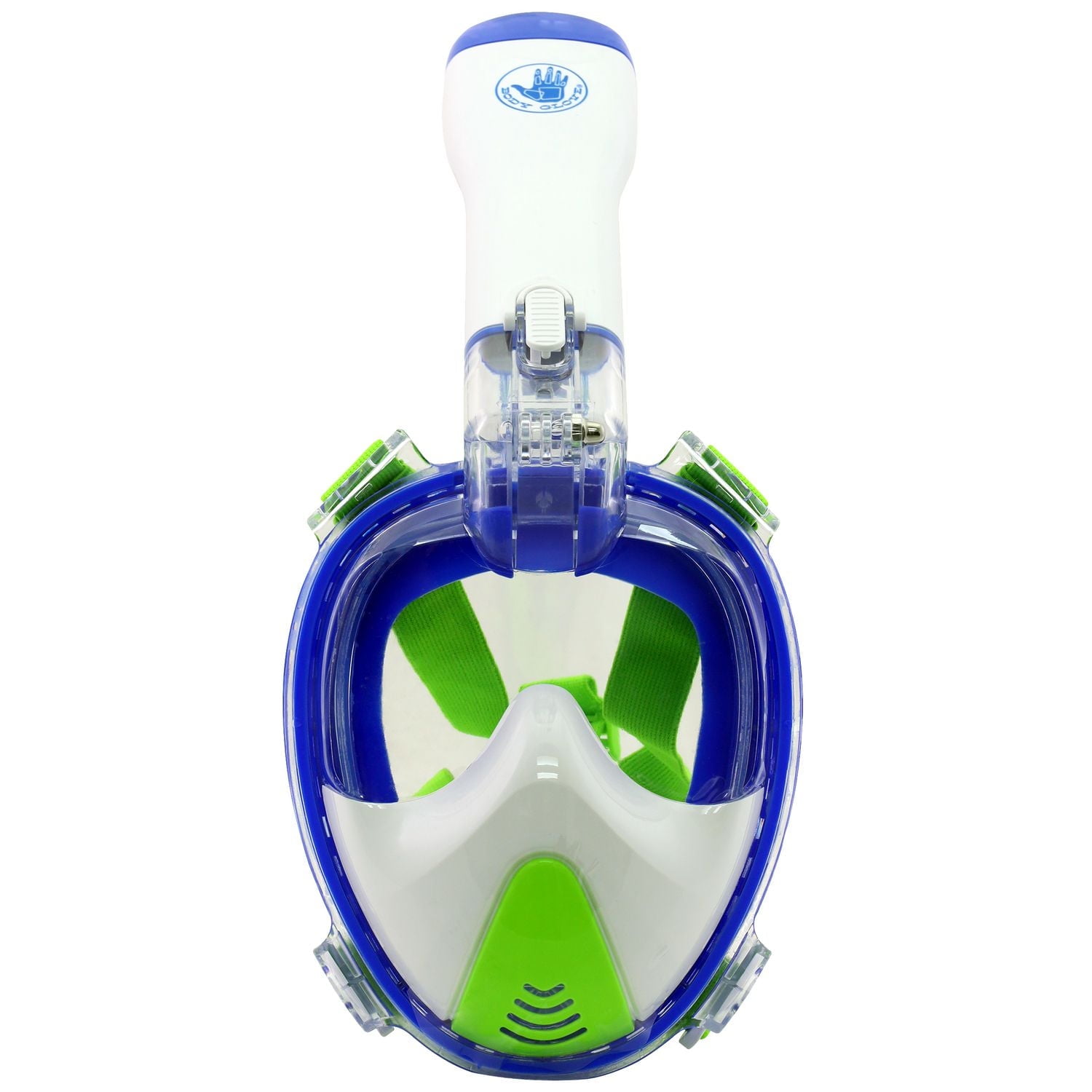 BODY GLOVE JUNIOR FREE BREATHING SNORKELING MASK (WITH GOPRO CAMERA MOUNT) JUNIOR FREE BREATHING SNORKELING MASK