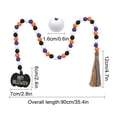 thumbnail image 3 of Halloween Beads String Wood Color Colorful Wood Beads Fringe String Fringe Home Decoration Pendant, 3 of 8