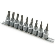 Titan TTN-16129 3/8" Dr Torx Socket Bit Set, 9pc