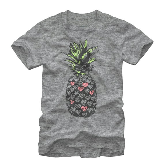 Men's Lost Gods Heart Pineapple  Graphic Tee Athletic Heather Medium