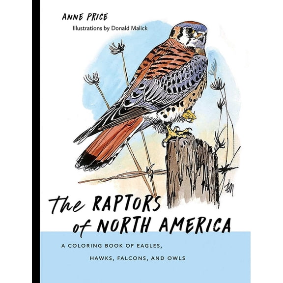 Barbara Guth Worlds of Wonder Science Se Raptors of North America: A Coloring Book of Eagles, Hawks, Falcons, and Owls, (Paperback)