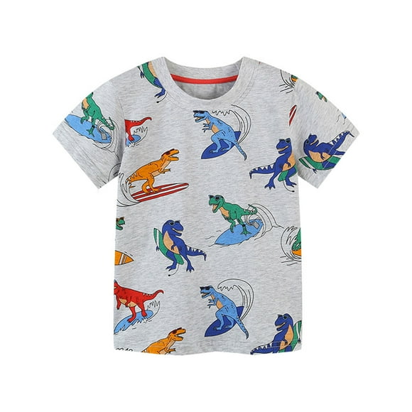 Dsscvnef Child Shirts For Boys Girls Spring And Summer Print T Shirts For Boys Graphic T Shirt Casual Tees for Clothes For Boys 6-7 Years Kids Clothes Boys