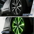 thumbnail image 6 of Uxcell 20pcs Car Wheel Reflective Decorative Strip Night Safety Warning Stickers (Bright Blue)- Warning & Decoration, for Generally Cars Trucks Motors Bicycles, Self Adhesive, 6 of 7