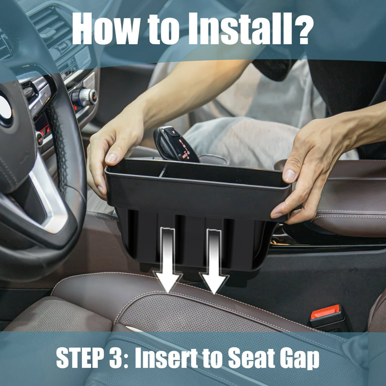 Essential Car Seat Gap Filler Front Seat Protector and Organizer 2 Pack  Great Quality 