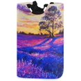 thumbnail image 1 of Lavender Art Painting Hamper Large Cloth Hamper Holder with Handle, 1 of 7