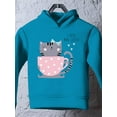 thumbnail image 3 of Cute Cat With Cup Of Coffee Hoodie Toddler -Image by Shutterstock,  4 Toddler, 3 of 4