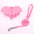 thumbnail image 4 of Arnés ajustable para perro, cachorro y gato con correa y alas de ángel, talla M (rosa), 4 of 7