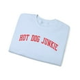 thumbnail image 3 of Hot Dog Junkie Sweatshirt Gifts Crew Neck Shirt Long Sleeve Unisex, 3 of 7