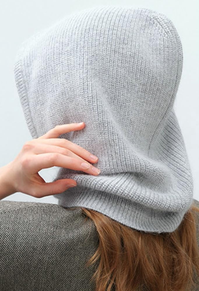 CoCoMangos Pull on Beanie Hats for Women Men with Scarf Womens Balaclava Trendy Winter Hats Cold-Proof Bonnet Knit Beanies for Guys