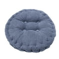 thumbnail image 1 of Accueil Bureau Velours Côtelé Forme Ronde Canapé Chaise de Sol Coussin Coussin Bleu, 1 of 1