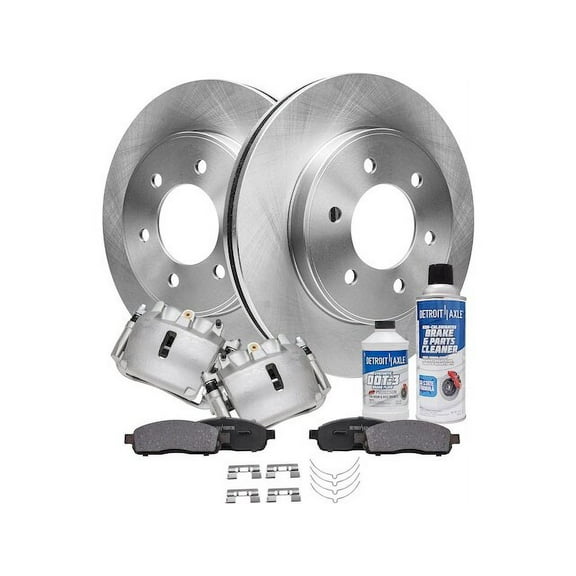 Front Brake Pad Rotor and Caliper Set - Compatible with 2005 - 2008 Ford F-150 2006 2007